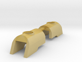 Nuva Shell Armour for Bionicle - 2 Parts in Tan Fine Detail Plastic