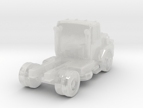 Mack Short Semi Truck - Zscale in Clear Ultra Fine Detail Plastic
