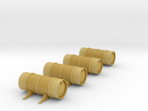 Nuclear Cask - Set of 4 - HOscale in Tan Fine Detail Plastic