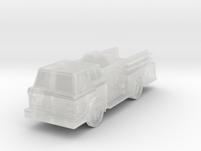 Fire Truck II - HOscale in Clear Ultra Fine Detail Plastic