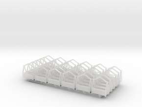 Overhead Tram Chairs - Set of 30 in Clear Ultra Fine Detail Plastic