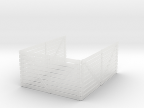 Pickup Bed Sideboards - 1:24 scale in Clear Ultra Fine Detail Plastic
