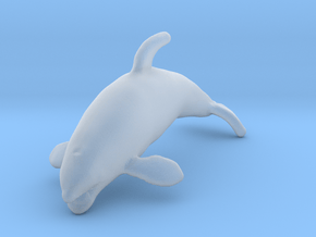 Killer Whale 1:350 Female with mouth open 1 in Clear Ultra Fine Detail Plastic