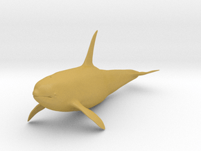 Killer Whale 1:48 Swimming Male in Tan Fine Detail Plastic