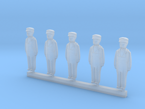 Capsule Worker Group in Clear Ultra Fine Detail Plastic