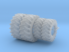 1/64 7000 series SPFH Tires  in Clear Ultra Fine Detail Plastic
