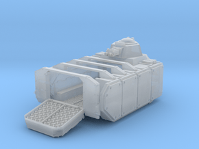 Open Troop Transport in Clear Ultra Fine Detail Plastic