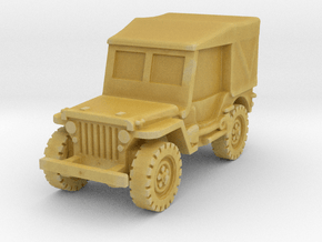 Jeep Willys closed 1/87 in Tan Fine Detail Plastic