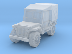 Jeep Willys closed 1/87 in Clear Ultra Fine Detail Plastic