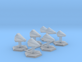 7000 Scale Tholian Fleet Builder Collection SRZ in Clear Ultra Fine Detail Plastic