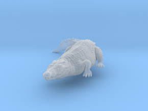 Nile Crocodile 1:22 Smaller one on river bank in Clear Ultra Fine Detail Plastic