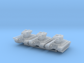 T-26E5 Pershing (skirts) (x3) 1/200 in Clear Ultra Fine Detail Plastic