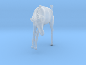Blue Wildebeest 1:64 Juvenile descends from slope in Clear Ultra Fine Detail Plastic