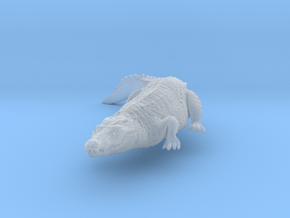 Nile Crocodile 1:35 Smaller one on river bank in Clear Ultra Fine Detail Plastic