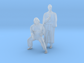 Printle CT Couple 1344 - 1/87 - wob in Clear Ultra Fine Detail Plastic