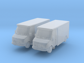 Mercedes Armored Truck (x2) 1/350 in Clear Ultra Fine Detail Plastic
