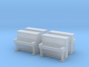 Piano (x4) 1/144 in Clear Ultra Fine Detail Plastic
