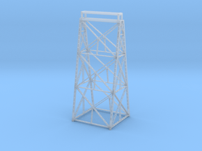Keddie Wye Bridge Pier Tower 2 Z scale in Clear Ultra Fine Detail Plastic