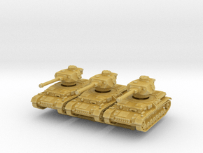 Panzer IV G (x3) 1/285 in Tan Fine Detail Plastic