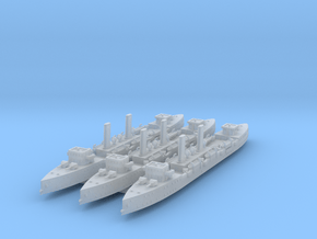 1/1250 Hai Yung Class Protected Cruiser x3 in Clear Ultra Fine Detail Plastic