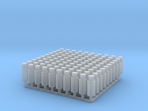 Paint Bottle (60ml) Ver02 1:12 Scale in Clear Ultra Fine Detail Plastic