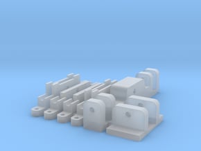Doppelachs-Lenkung für 4a-LKW in Clear Ultra Fine Detail Plastic