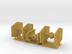 1/350 Tie Fighter Trench Run Three Pack in Tan Fine Detail Plastic