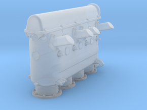 1:32 Wolseley Viper Cylinders Port/Left in Clear Ultra Fine Detail Plastic