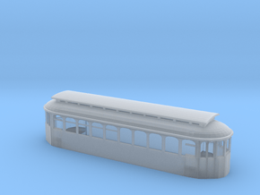 Brill trolley semi-convertible car in Clear Ultra Fine Detail Plastic