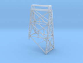 Keddie Wye Bridge Pier Tower 1 Z scale in Clear Ultra Fine Detail Plastic