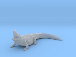Nile Crocodile 1:12 Lifted head with mouth open in Clear Ultra Fine Detail Plastic