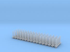 Safety Poles (x64) 1/200 in Clear Ultra Fine Detail Plastic