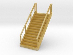 Stairs (wide) 1/56 in Tan Fine Detail Plastic