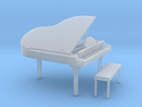 S Scale Grand Piano in Clear Ultra Fine Detail Plastic