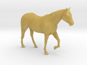 HO Scale Walking Horse in Tan Fine Detail Plastic