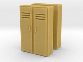 Double Locker (x2) 1/87 in Tan Fine Detail Plastic