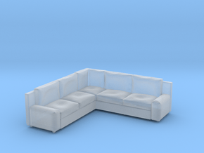 Corner Sofa 1/87 in Clear Ultra Fine Detail Plastic