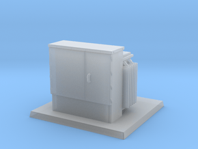 Padmount Transformer 01. 1:72 Scale in Clear Ultra Fine Detail Plastic