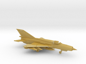 1:222 Scale MiG-21bis Fishbed (Loaded, Stored) in Tan Fine Detail Plastic