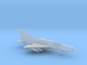 1:222 Scale MiG-21bis Fishbed (Loaded, Stored) in Clear Ultra Fine Detail Plastic