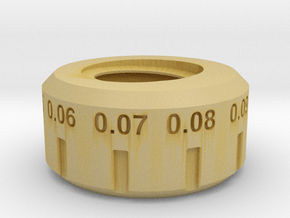 Delta 15 drill press depth stop nut (lower) in Tan Fine Detail Plastic
