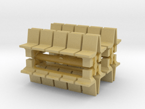 Platform Seats (x8) 1/200 in Tan Fine Detail Plastic