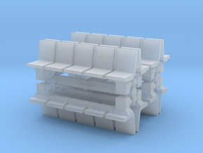 Platform Seats (x8) 1/200 in Clear Ultra Fine Detail Plastic