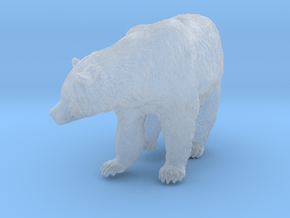 Grizzly Bear 1:48 Female standing in waterfall in Clear Ultra Fine Detail Plastic