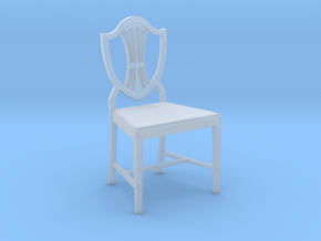 1:24 Shield Back Chair in Clear Ultra Fine Detail Plastic