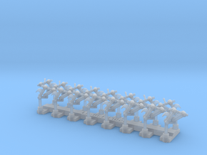 Grappe de 16 crochets attelage pour locos, wagons in Clear Ultra Fine Detail Plastic