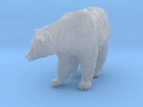 Grizzly Bear 1:20 Female standing in waterfall in Clear Ultra Fine Detail Plastic