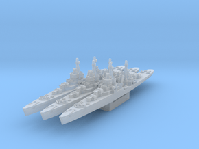 Soviet light cruiser MLK-8-130 (Axis & Allies) in Clear Ultra Fine Detail Plastic