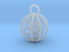 COVID Pendant Sphere in Clear Ultra Fine Detail Plastic