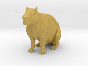Capybara 1:16 Sitting Female in Tan Fine Detail Plastic